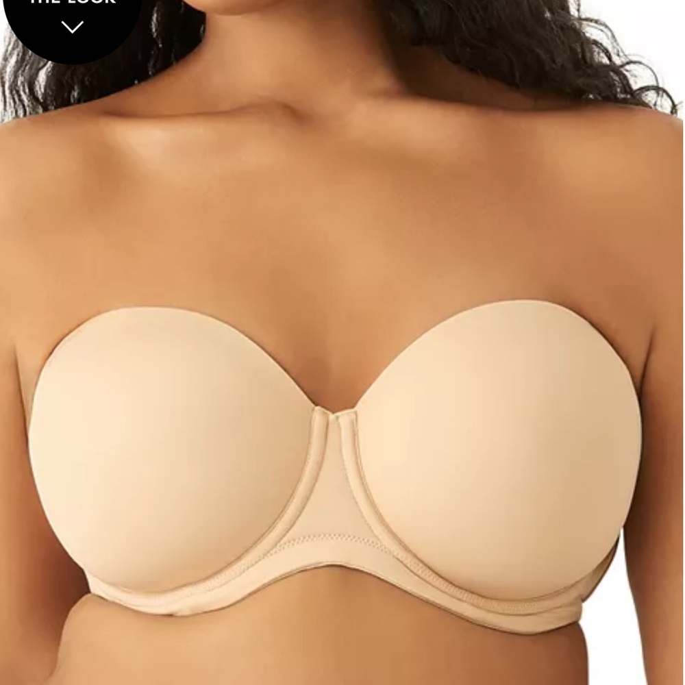 Wacoal Strapless Smooth Nude Balconette Bra - Light Beige